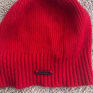 Authentic Burberry Red Beanie